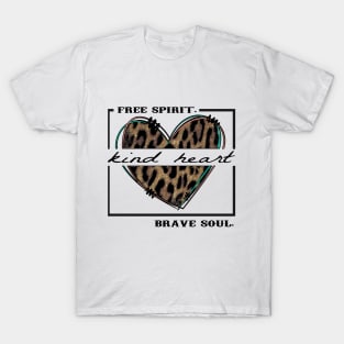 Kind Heart leopard T-Shirt